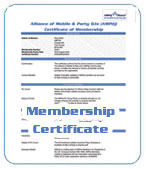 Your personal Membership Certificate